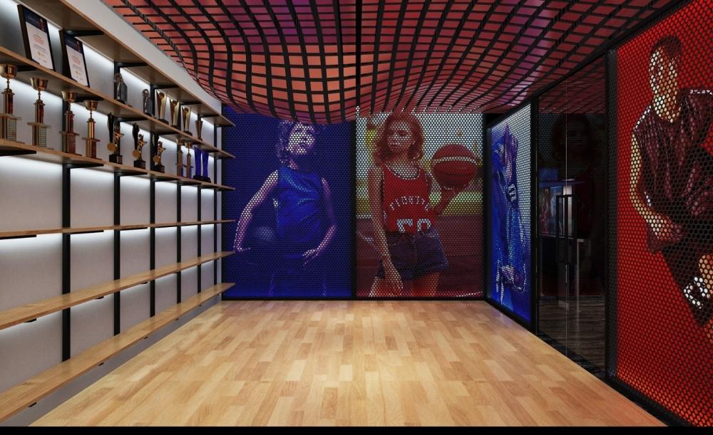 
深圳少儿篮球馆 红与蓝的激烈较量 -4