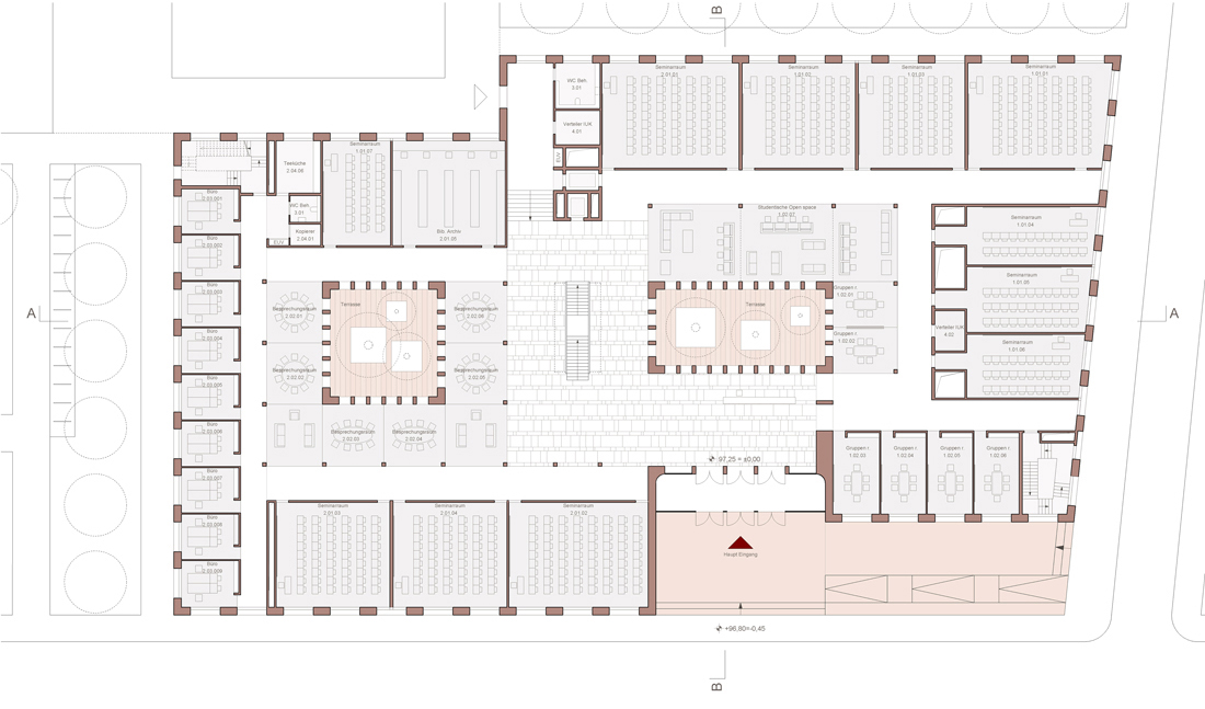 曼海姆大学新研究教学楼丨德国曼海姆丨Jan Kleihues与Johannes Kressner-6