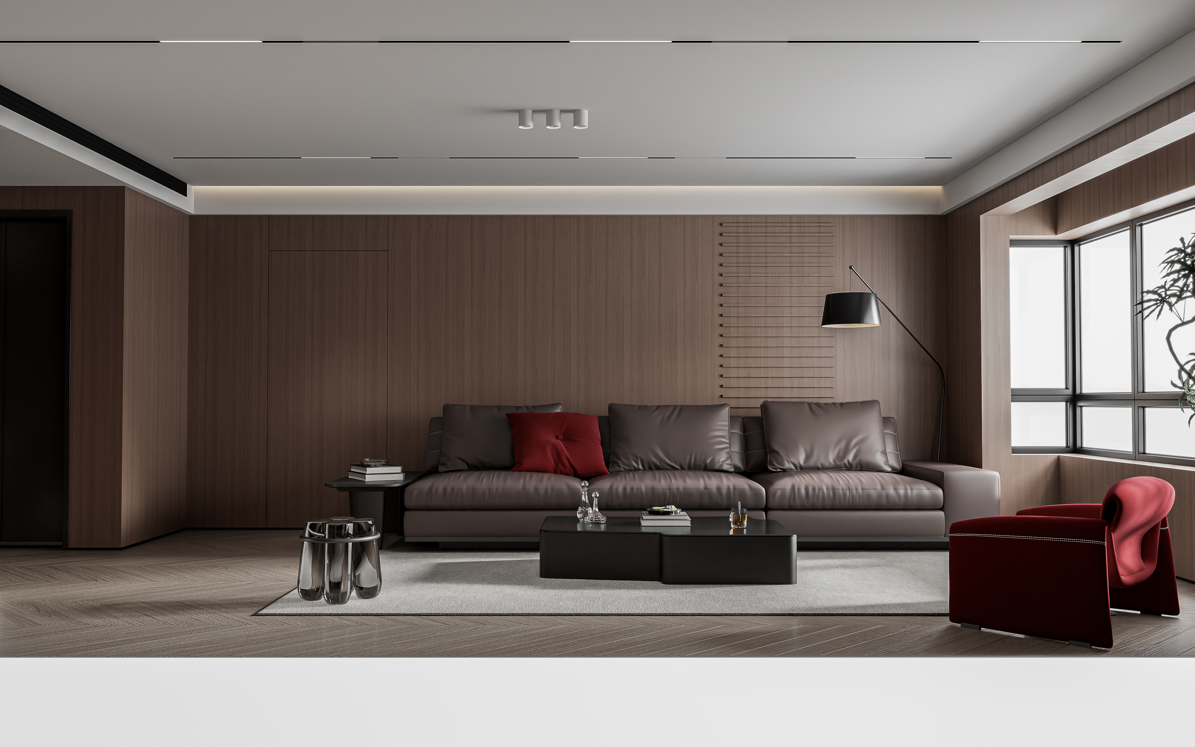 实体项目--建面160意式效果图-9