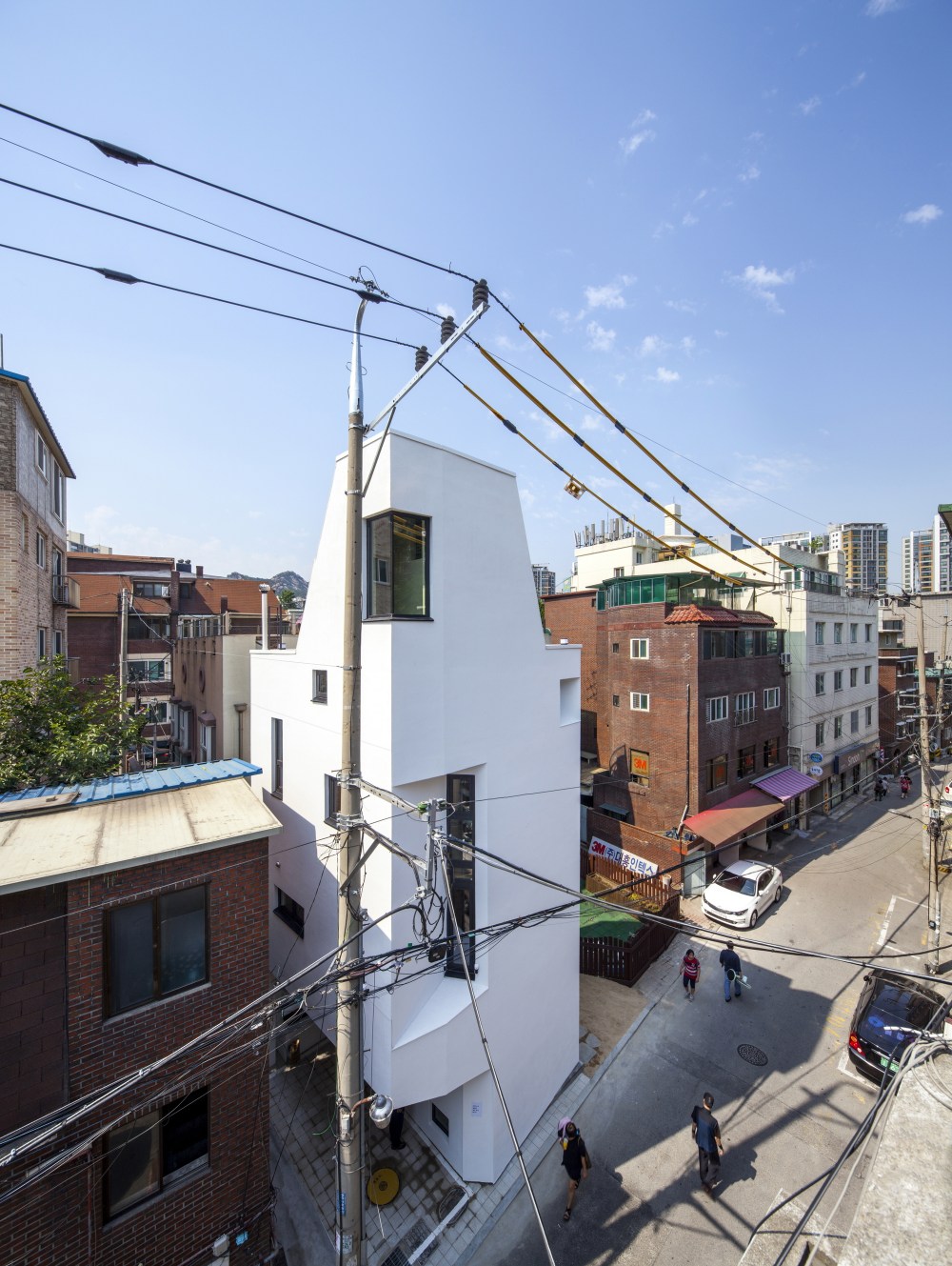 首尔“裂缝”之家 | 小地块中的大空间设计-35