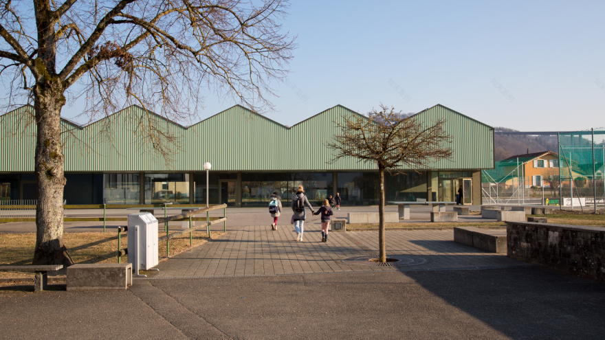 瑞士 La Sablliane 学校丨横向建筑师-7
