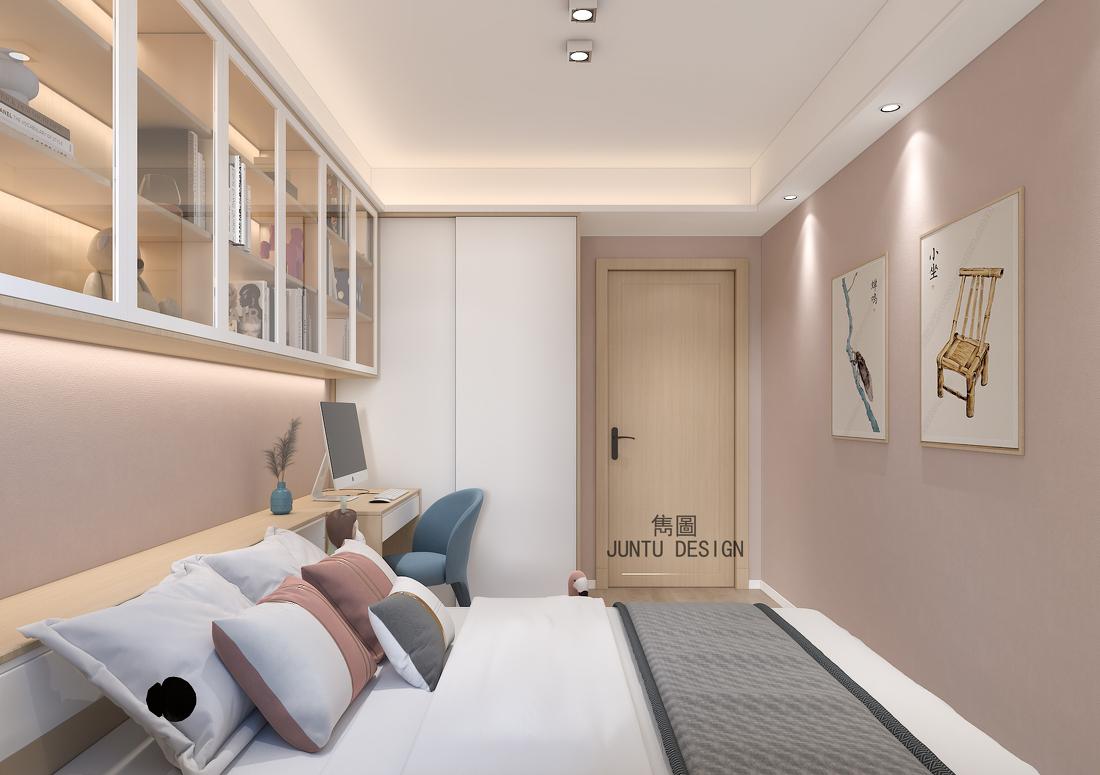 广州南沙碧珑湾 115m²日式原木风家居设计丨中国广州-35