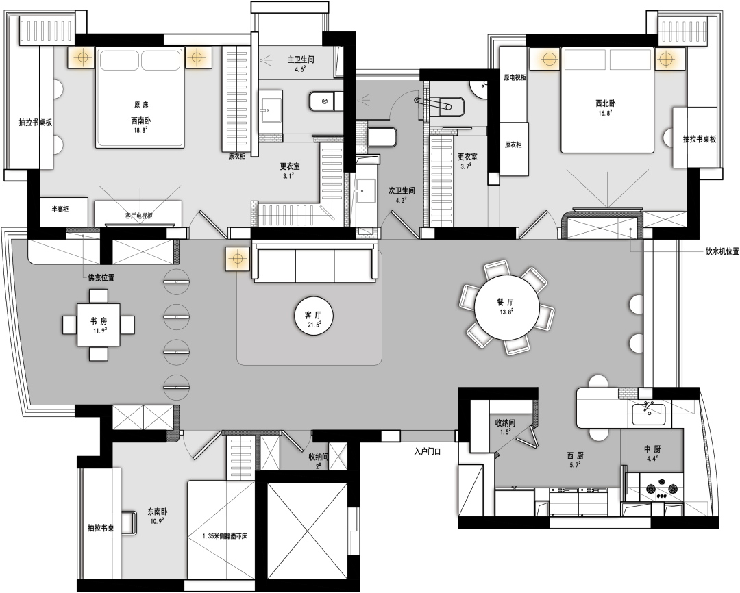 YUN.MAN实景|东方墨香漫过雕花窗，一卷诗书伴斜阳，法式浪漫藏于页，东方雅韵绕画梁-18