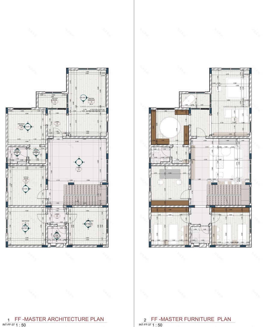 艺术风格的别墅图纸丨沙特阿拉伯吉赞丨PROP & AERMES ARCHITECTS-28