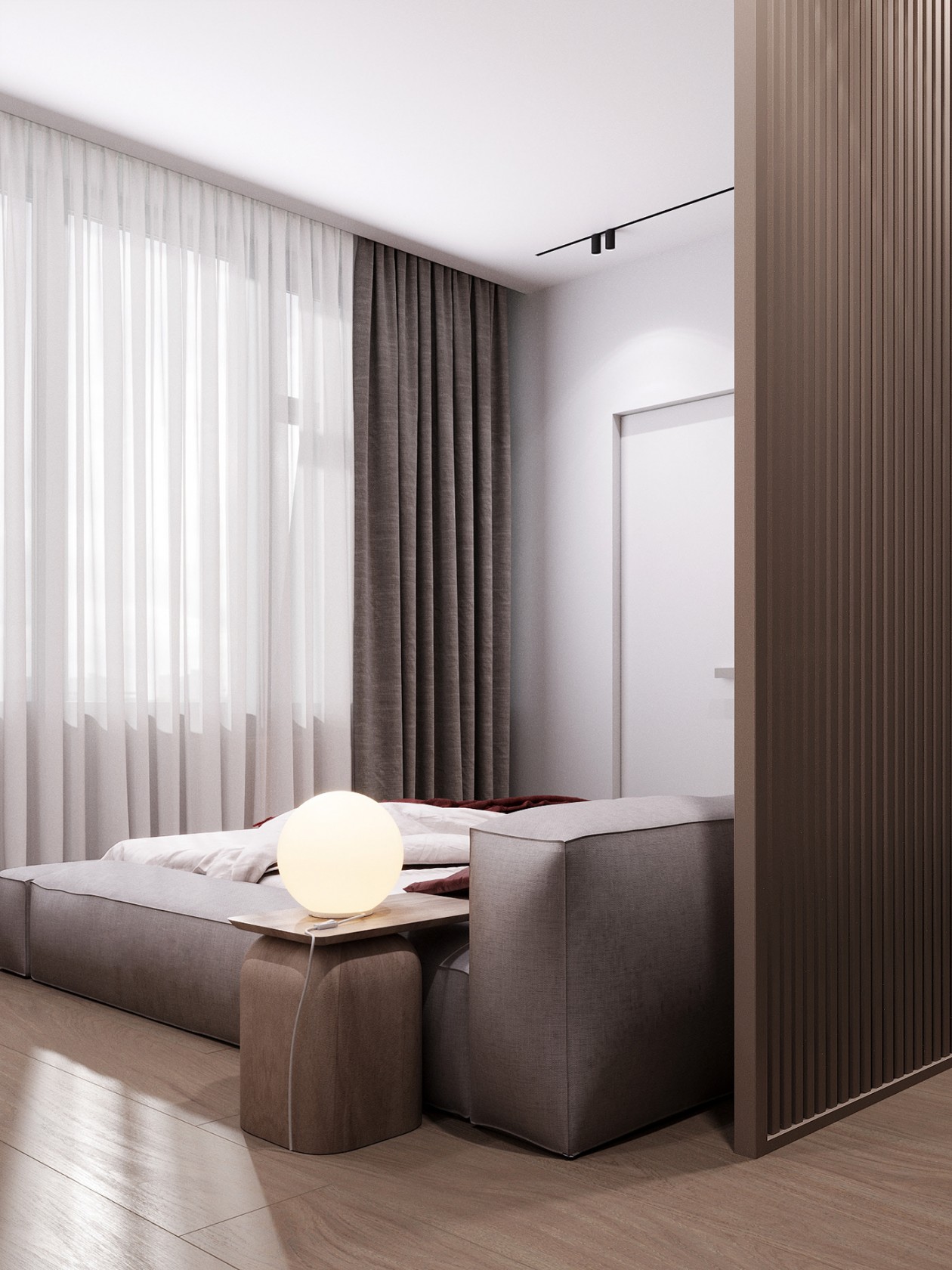 114㎡公寓高级灰+绿色 既清新又舒适-16