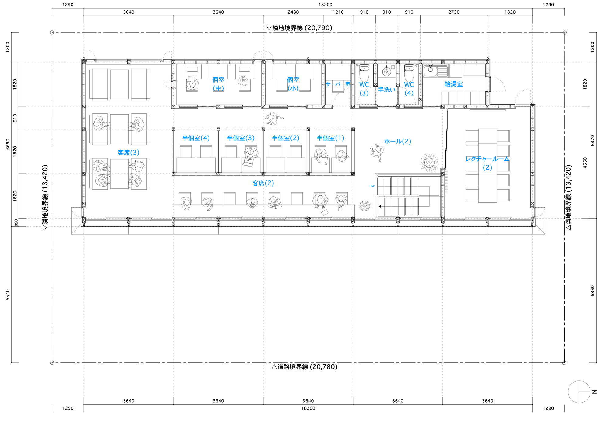 Café with a Large Tree in the Middle of Town  / Kazuto Nishi Architects + toitdesign-36