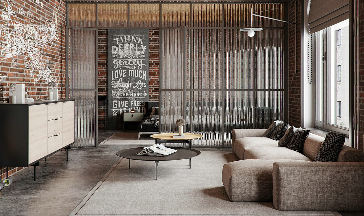 工业风小空间公寓设计-2