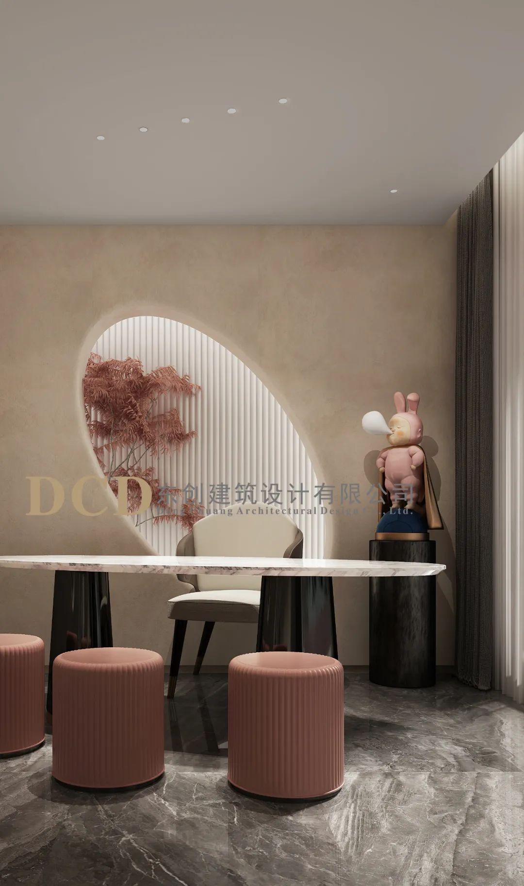 顺德涂料展厅 | 云朵上的女孩,梦幻空间-55