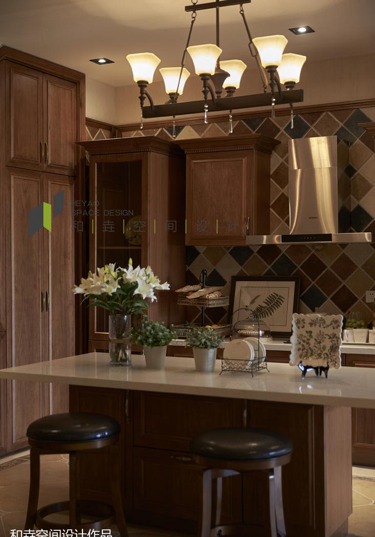 
莱芜桃花源美式田园风格装修设计实景售楼样 -8