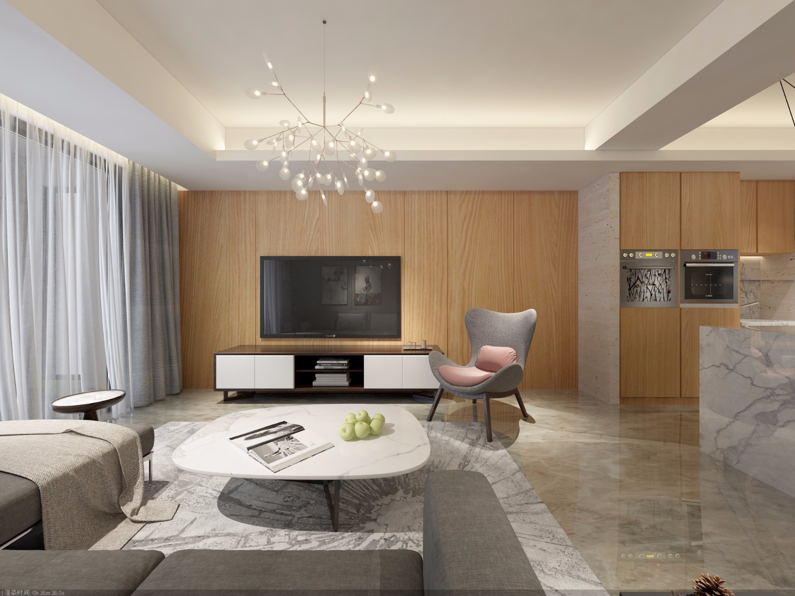 客厅 餐厅 吧台-0