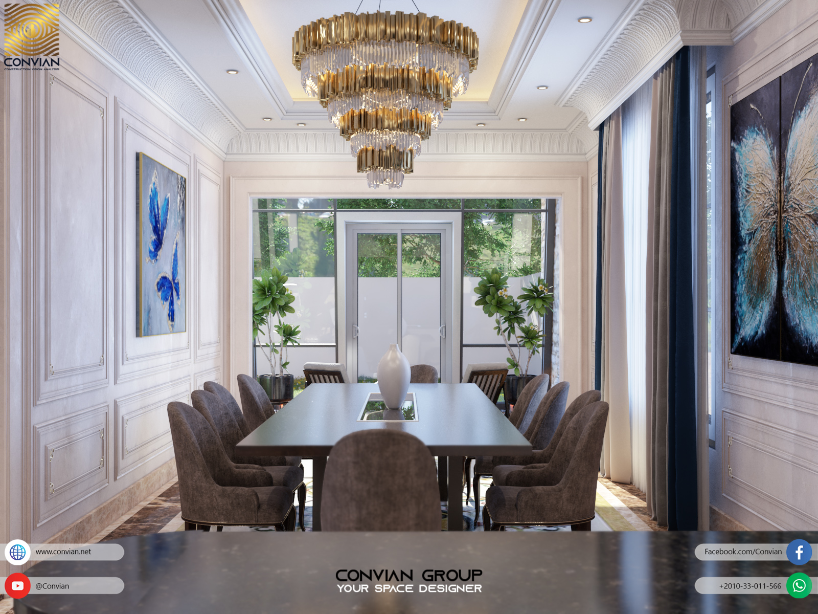 Neo-Classic Villa Reception-10