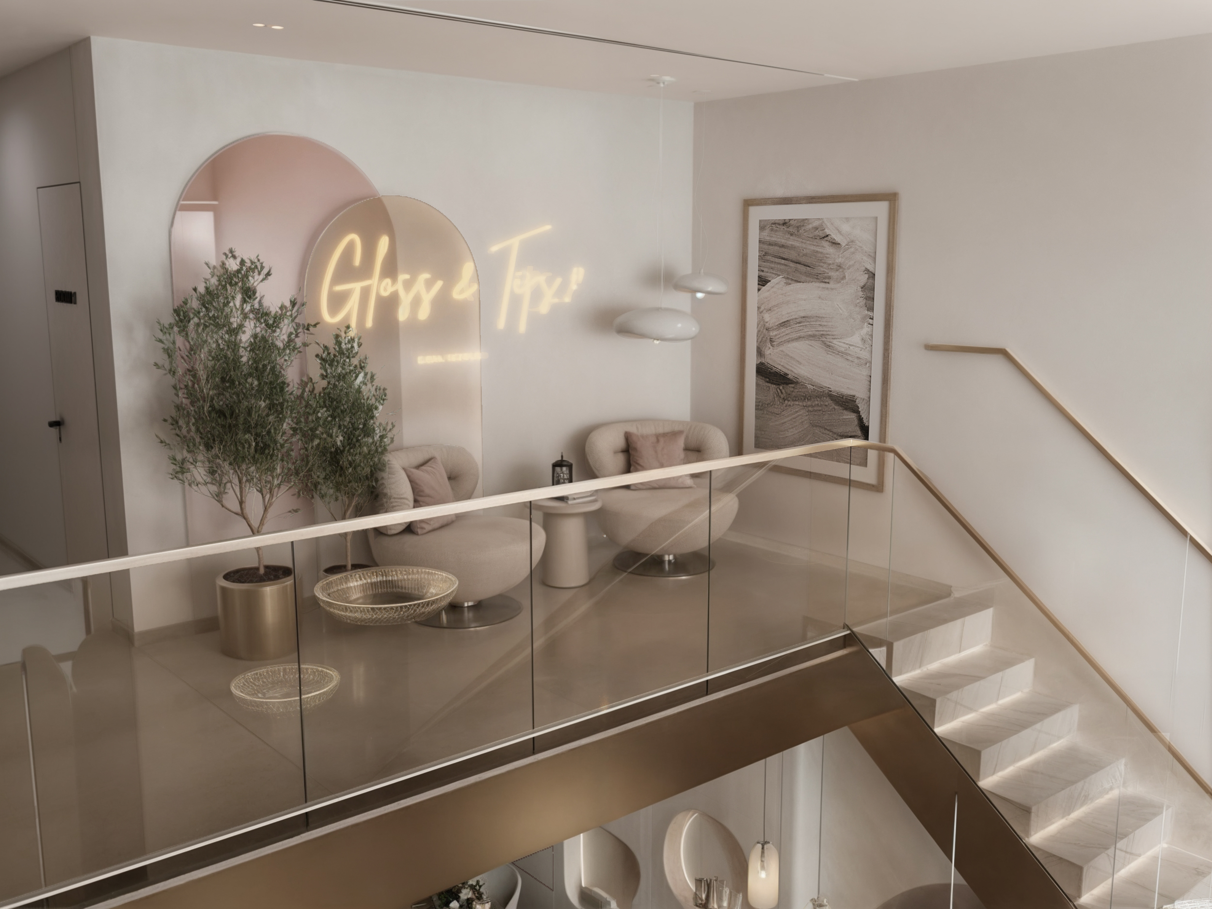 NailSalon美甲沙龙设计丨沙特阿拉伯丨Artisan interiors-13