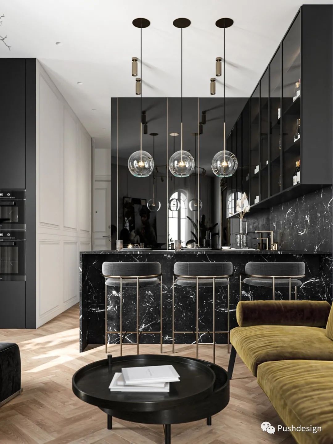 简约轻奢生活艺术空间设计丨璞石建筑空间-4