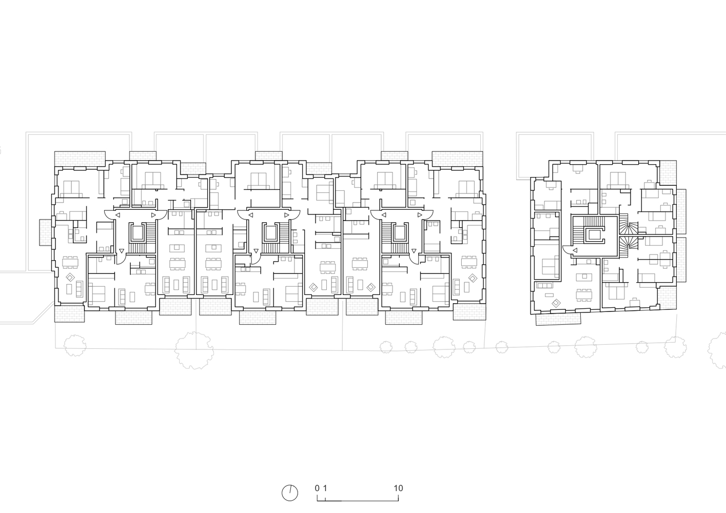 汉堡 Alster 河畔的现代“Alsterterrassen”建筑丨德国汉堡丨blrm Architekt*innen-19