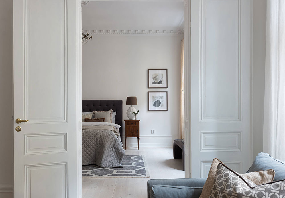 斯德哥尔摩白色优雅公寓-9