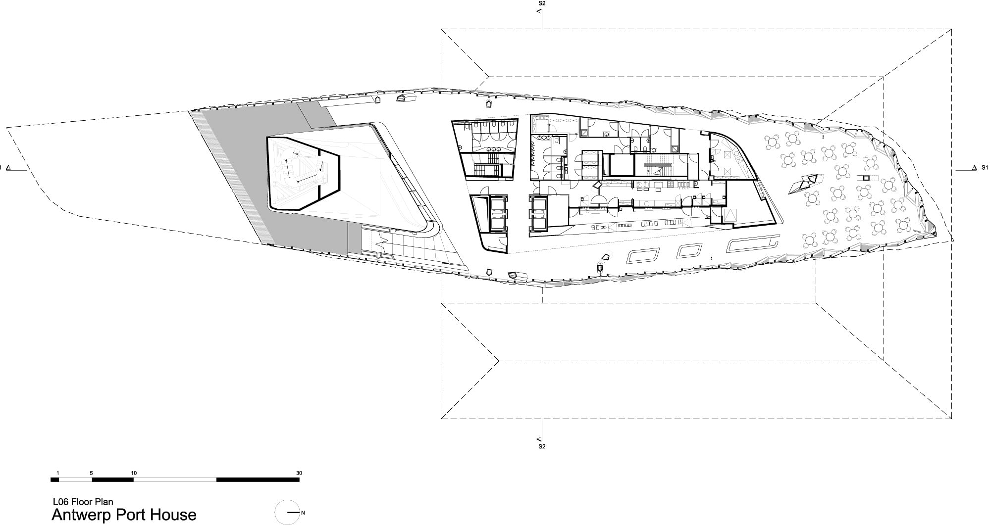 扎哈·哈迪德“漂浮”的安特卫普港口大厦丨比利时安特卫普丨扎哈·哈迪德建筑事务所（ZHA）-27