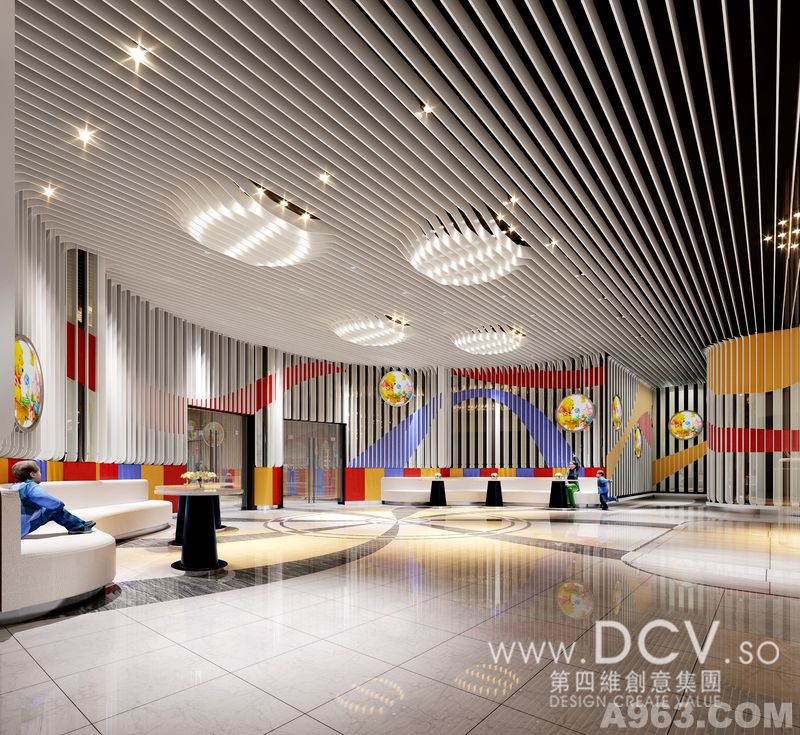 西安休闲娱乐室内设计—府谷金三角儿童乐园 商场孕婴童中心 现代简约风格-2