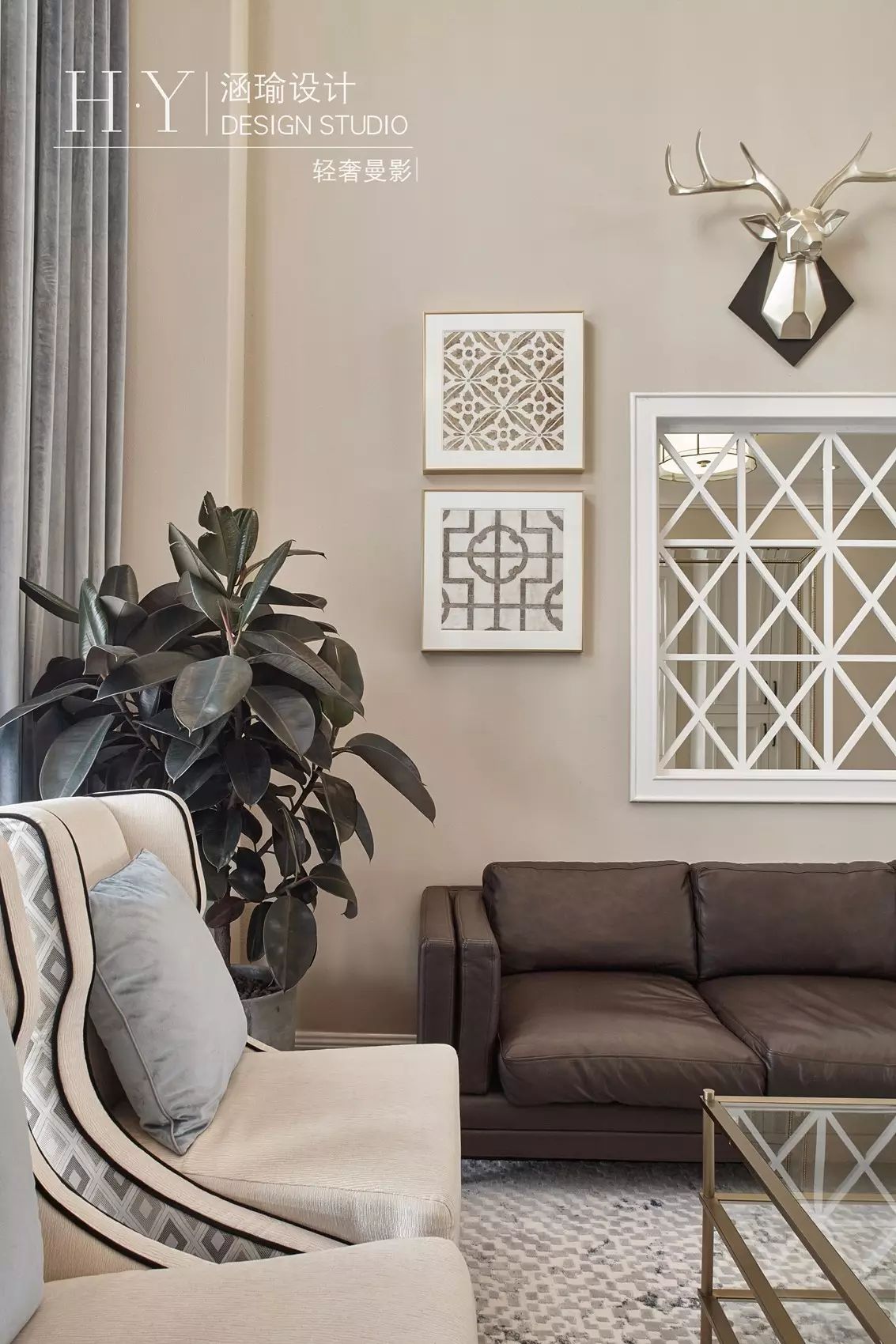 240 平现代美式轻奢复式,深圳中信领航城《轻奢曼影》-34