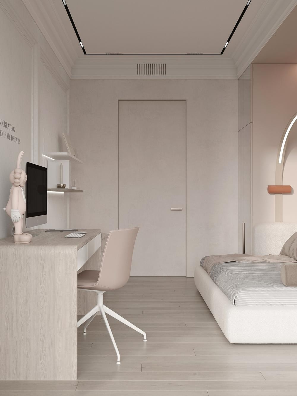 110㎡浅色系住宅设计 让简约更有格调！-17