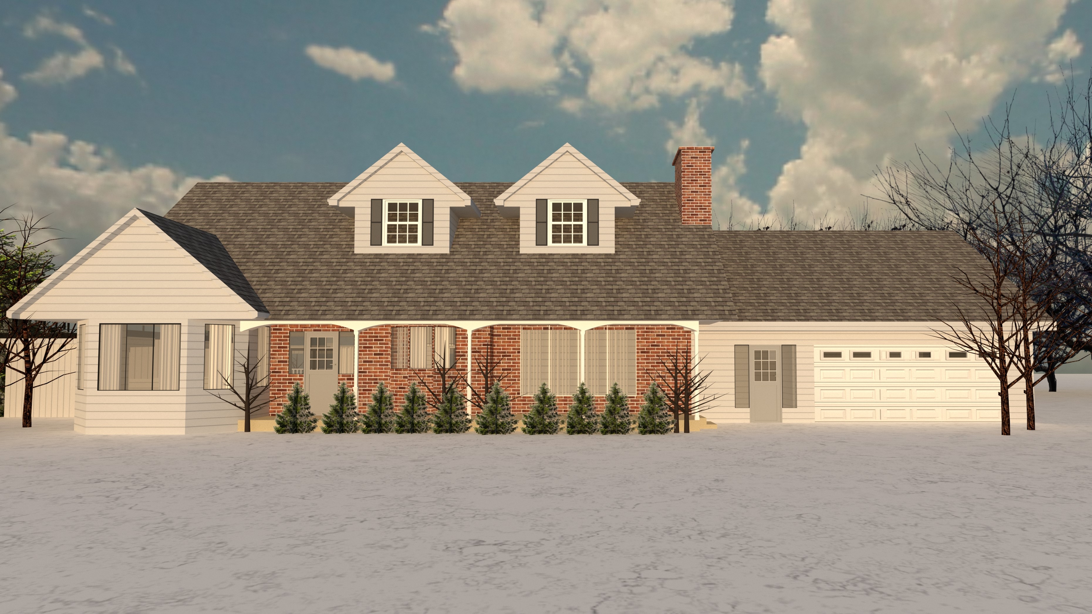 3d House model-12