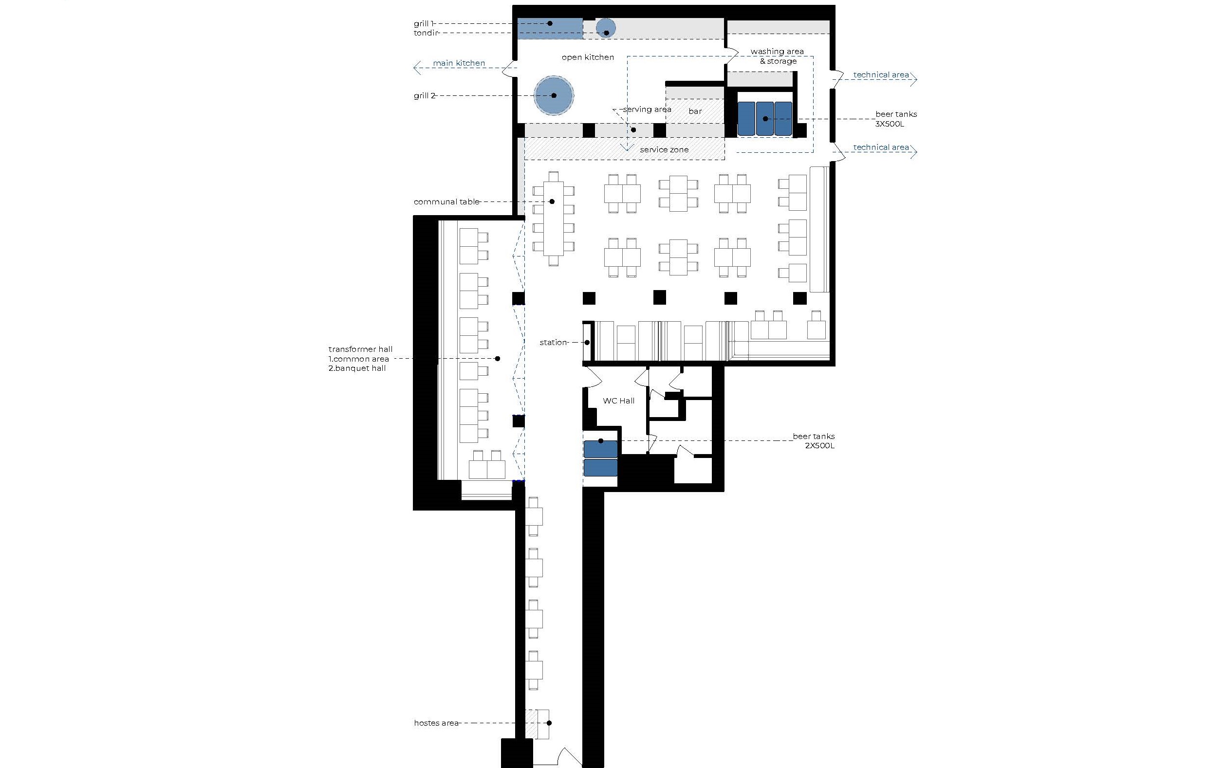 布拉格啤酒餐厅丨Archangel Architects-6
