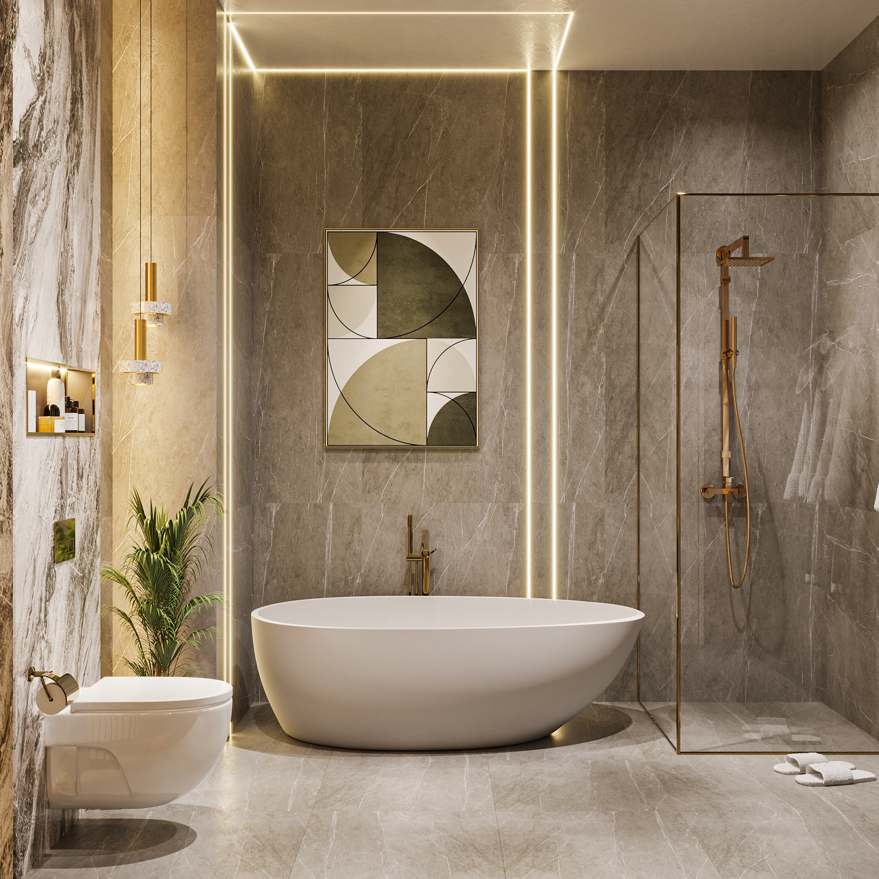 Luxe bathroom interior design-4