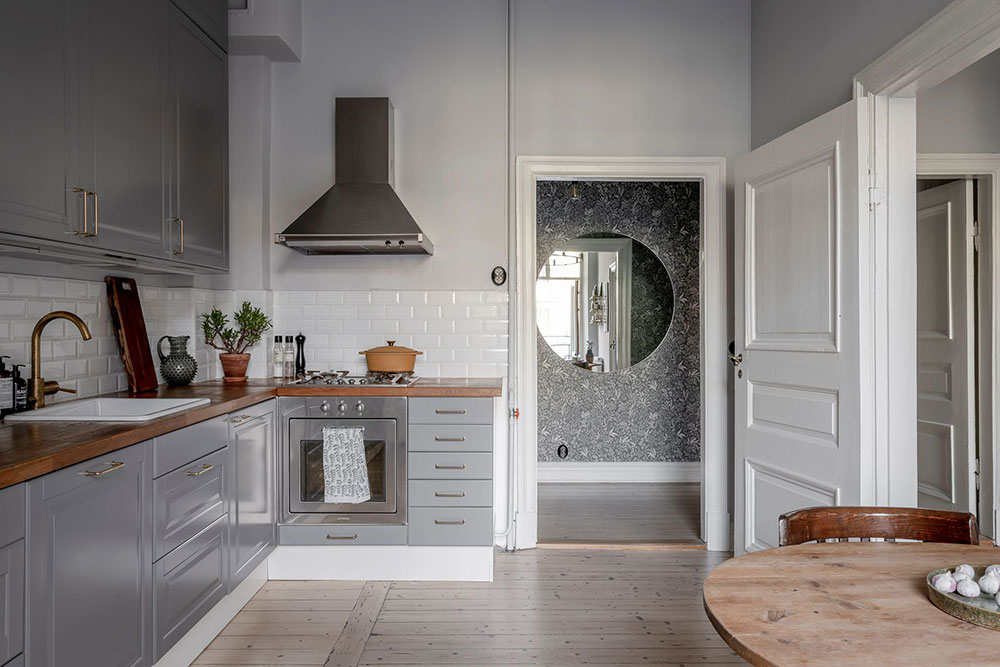 蓝色与白色的典雅公寓 | 哥德堡的瑞典设计之美-19