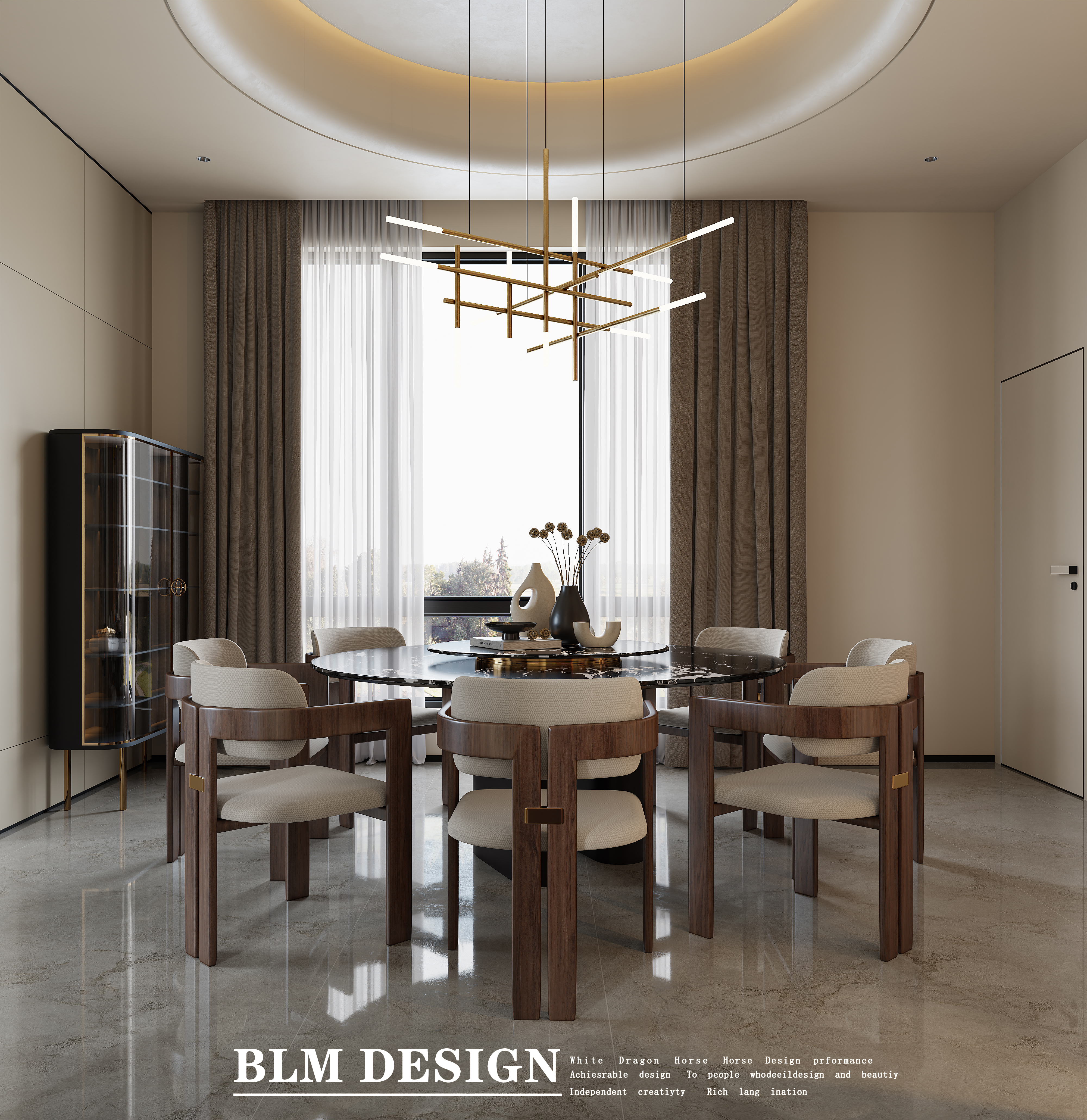 现代轻奢效果图案例-5