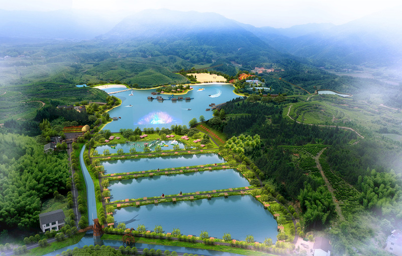 乡村规划设计案例鸟瞰图-12