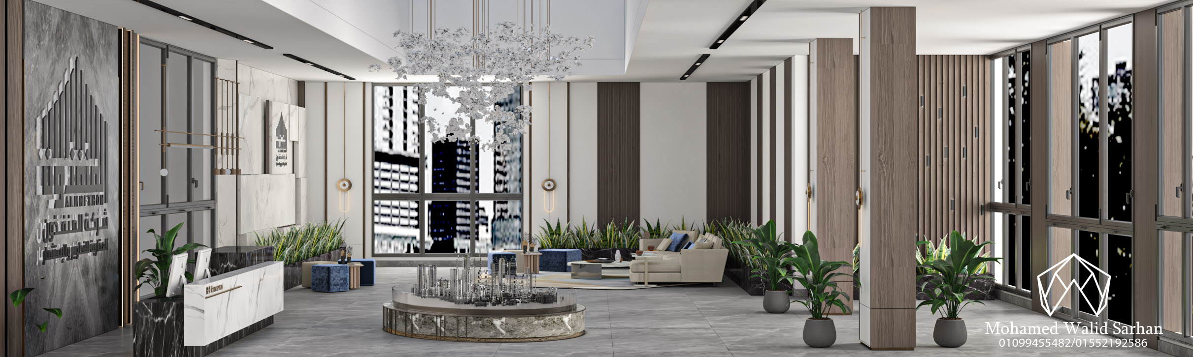 Building reception entrance in ksa-3