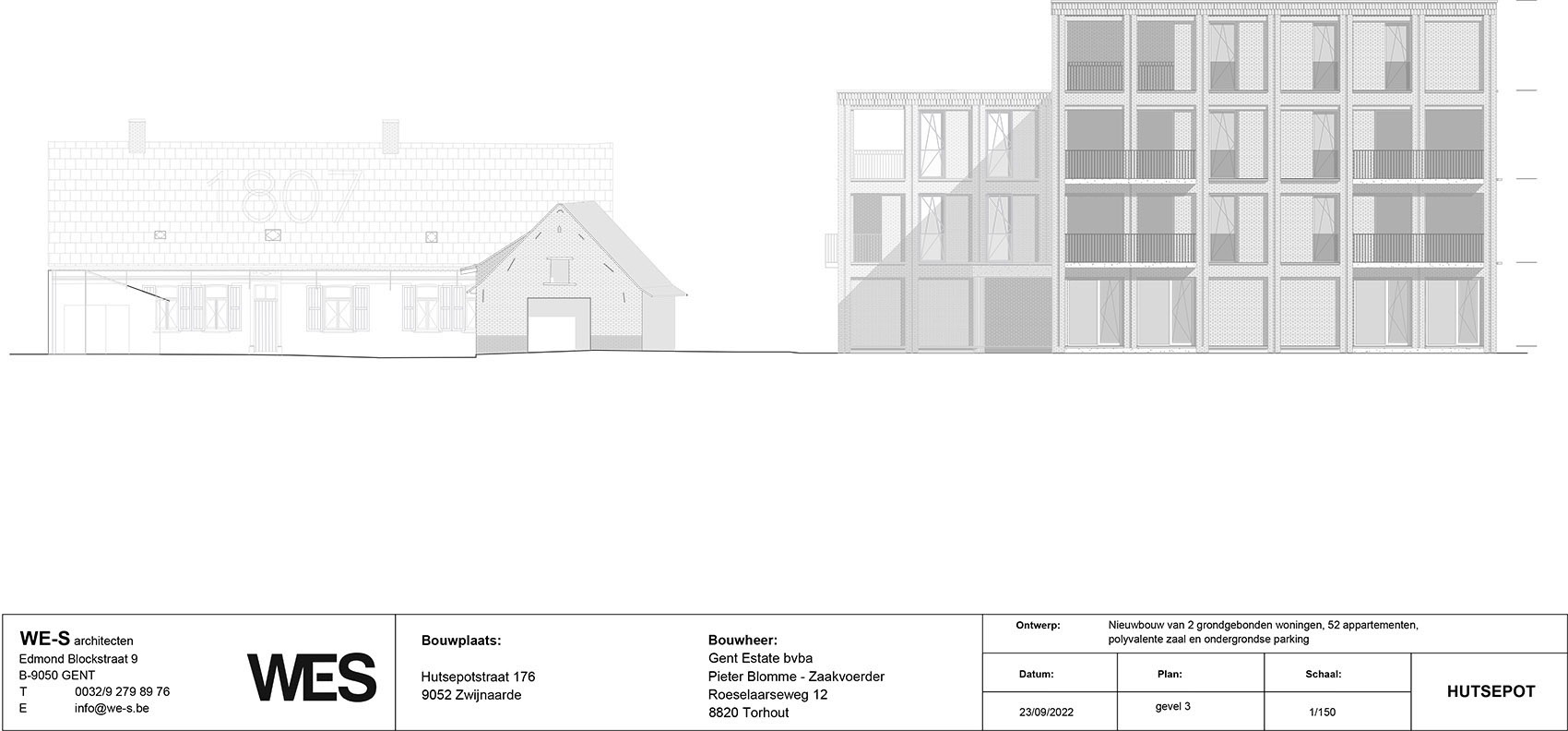 Hutsepotstraat:54 套公寓丨比利时丨WES architects-52