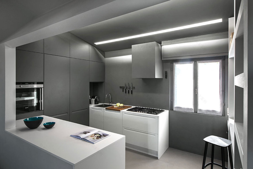 意大利布雷西亚年轻夫妇现代家居重塑-22