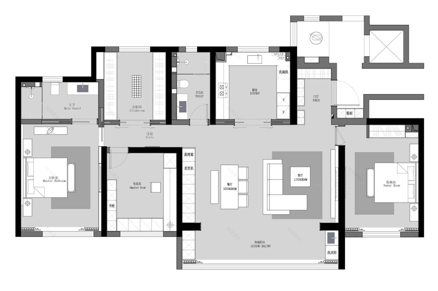 财信铂悦府丨中国连云港丨米设计-58