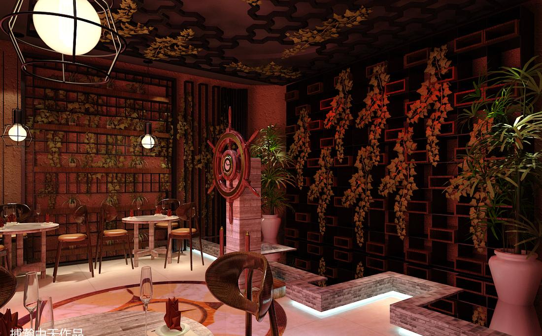 上海香逸江边渔乐餐厅室内设计-40