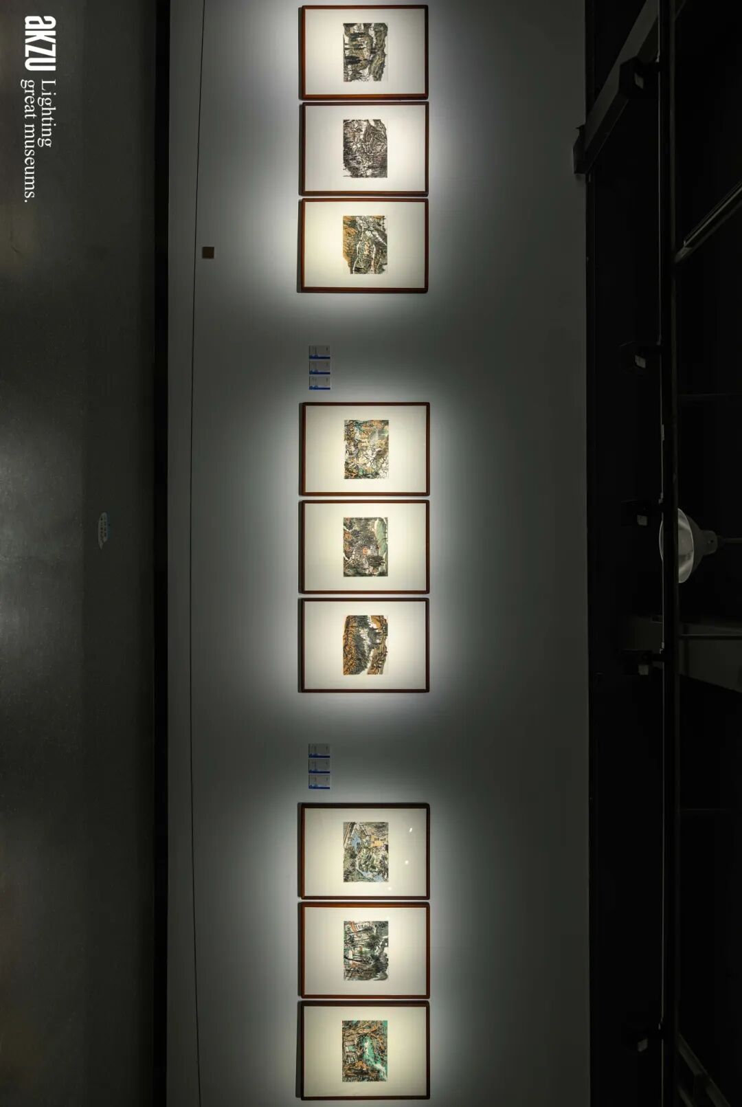 埃克苏美术馆照明项目|岳阳市美术馆：《在东方|画里中国诗意巴陵·当代中国画作品展》-31