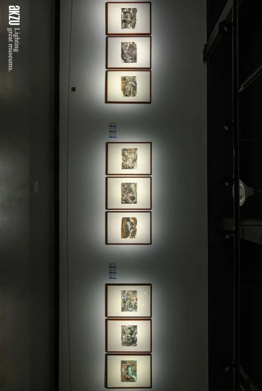 埃克苏美术馆照明项目|岳阳市美术馆:《在东方|画里中国诗意巴陵·当代中国画作品展》-31