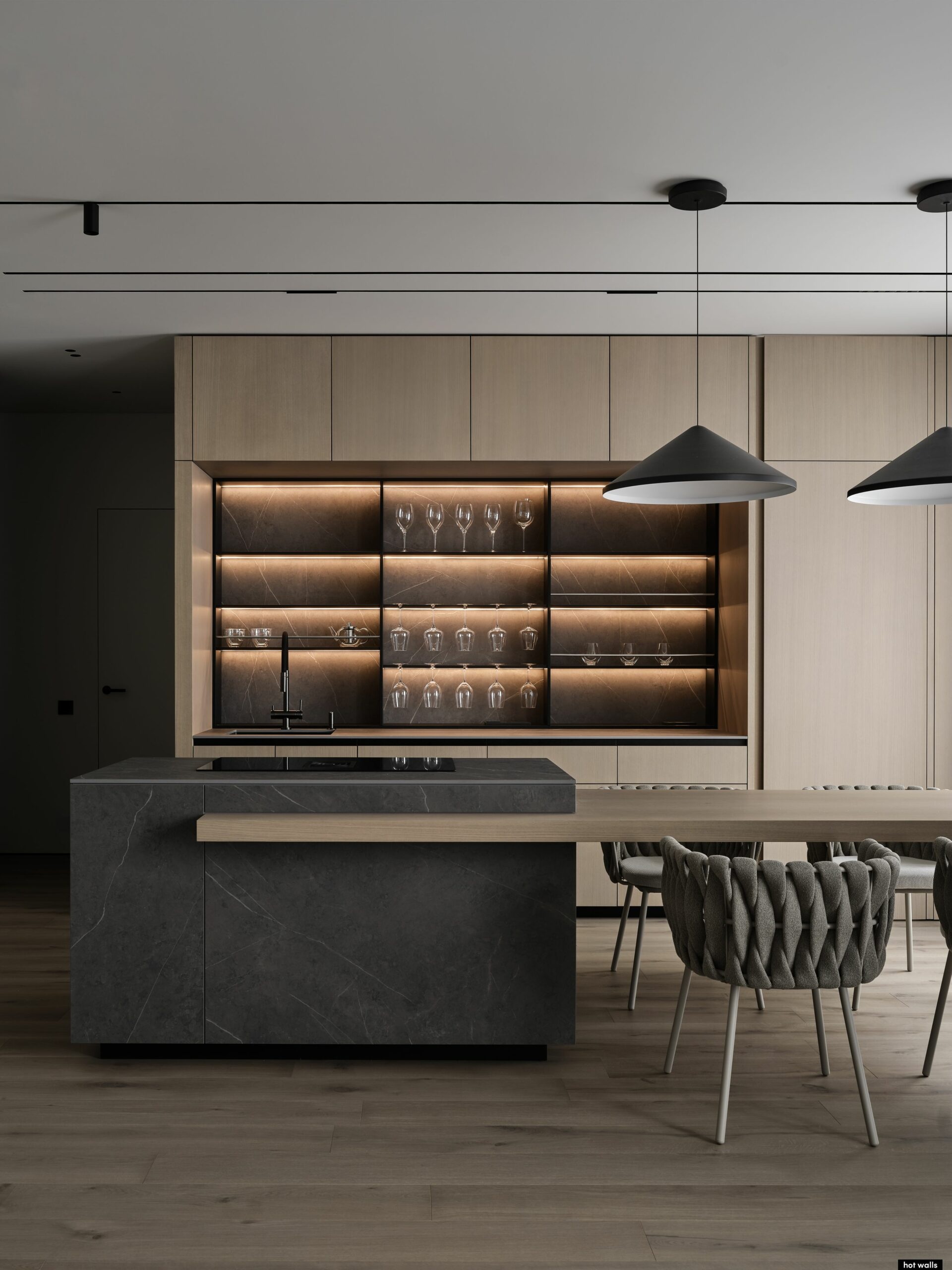 100平米大地色系公寓 | hotwalls作品-6