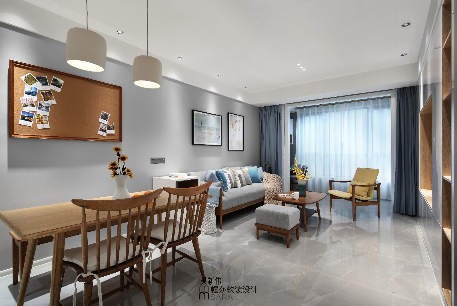 阳光锦程初春幔莎软装，平层空间的艺术新生-12