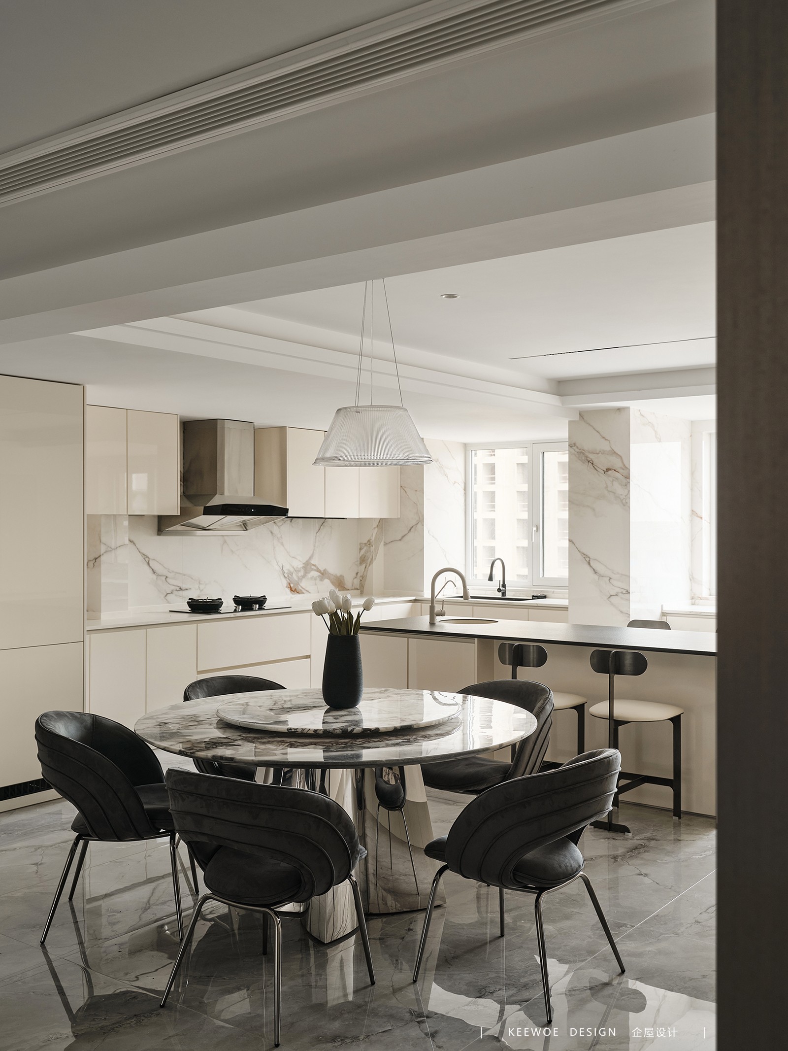 东方诚园·245㎡平层之家丨企屋设计-24