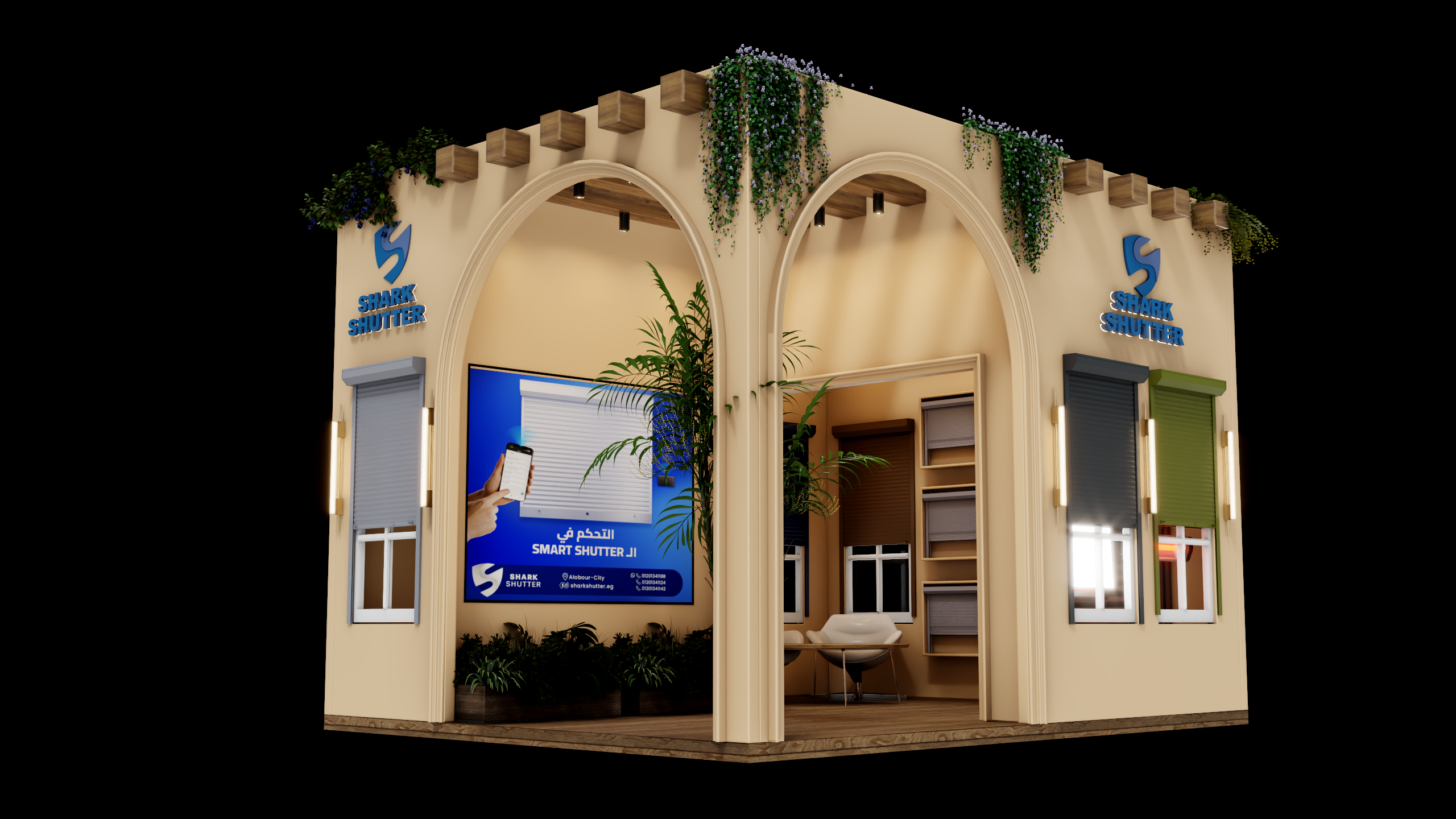 Shark shutter booth（鲨鱼百叶窗互动展位）-6