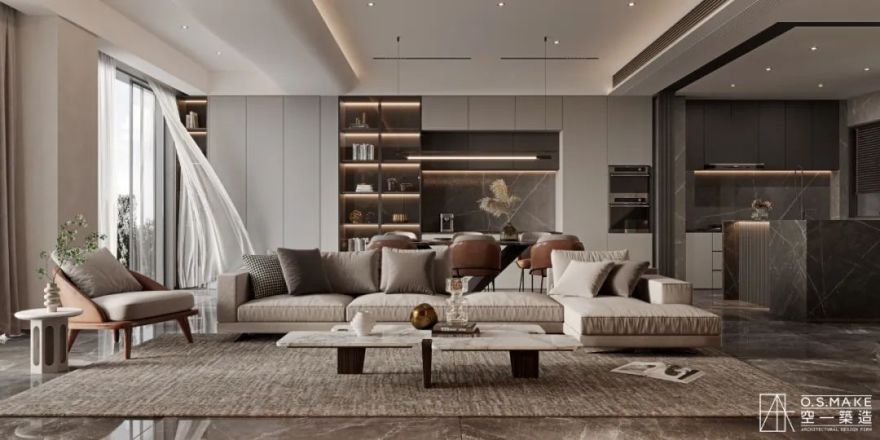 灰调极简奢华空间 · 重庆华侨城·岚溪云墅丨中国重庆丨唐士力,程沁,钟文-26