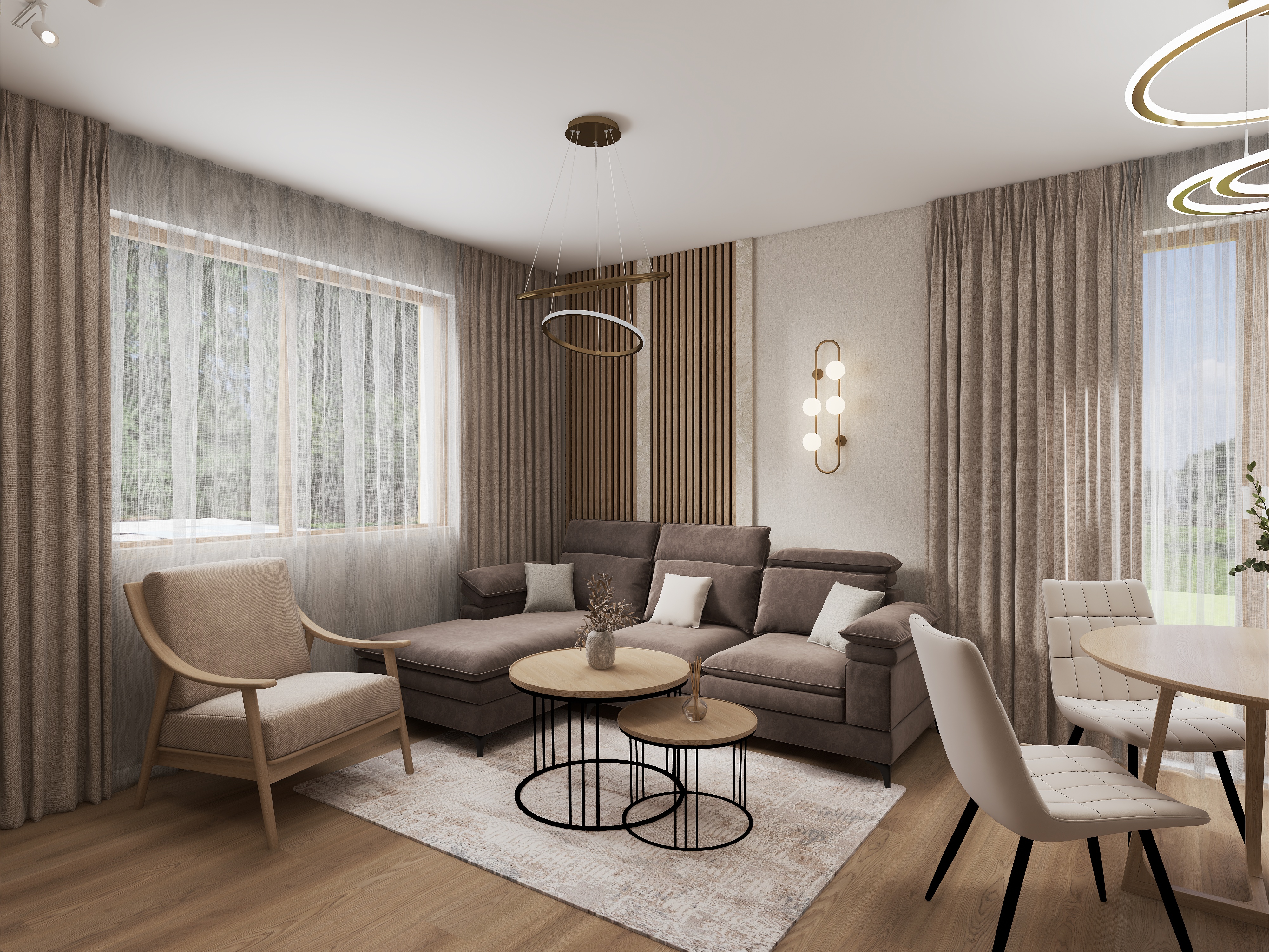 Projekt przytulnego salonu-2