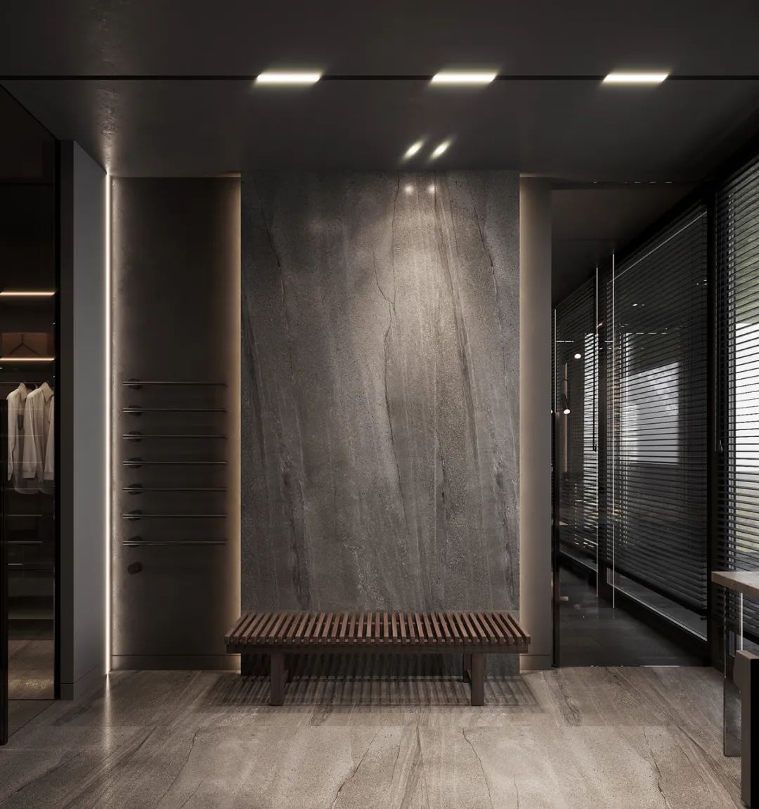 深色系卧室设计-25