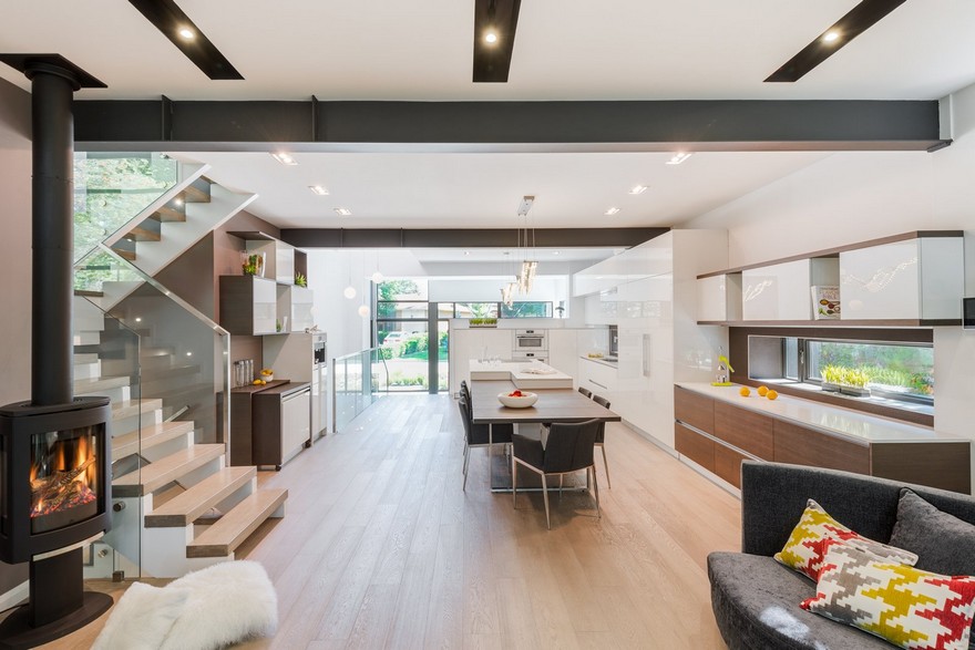 多伦多 1960 年代侧裂住宅的现代改造-10