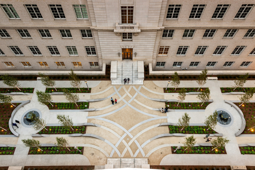 美国加州旧金山联合国广场 50 号总务管理局艺术和建筑项目景观雕塑丨Cliff Garten 工作室-1