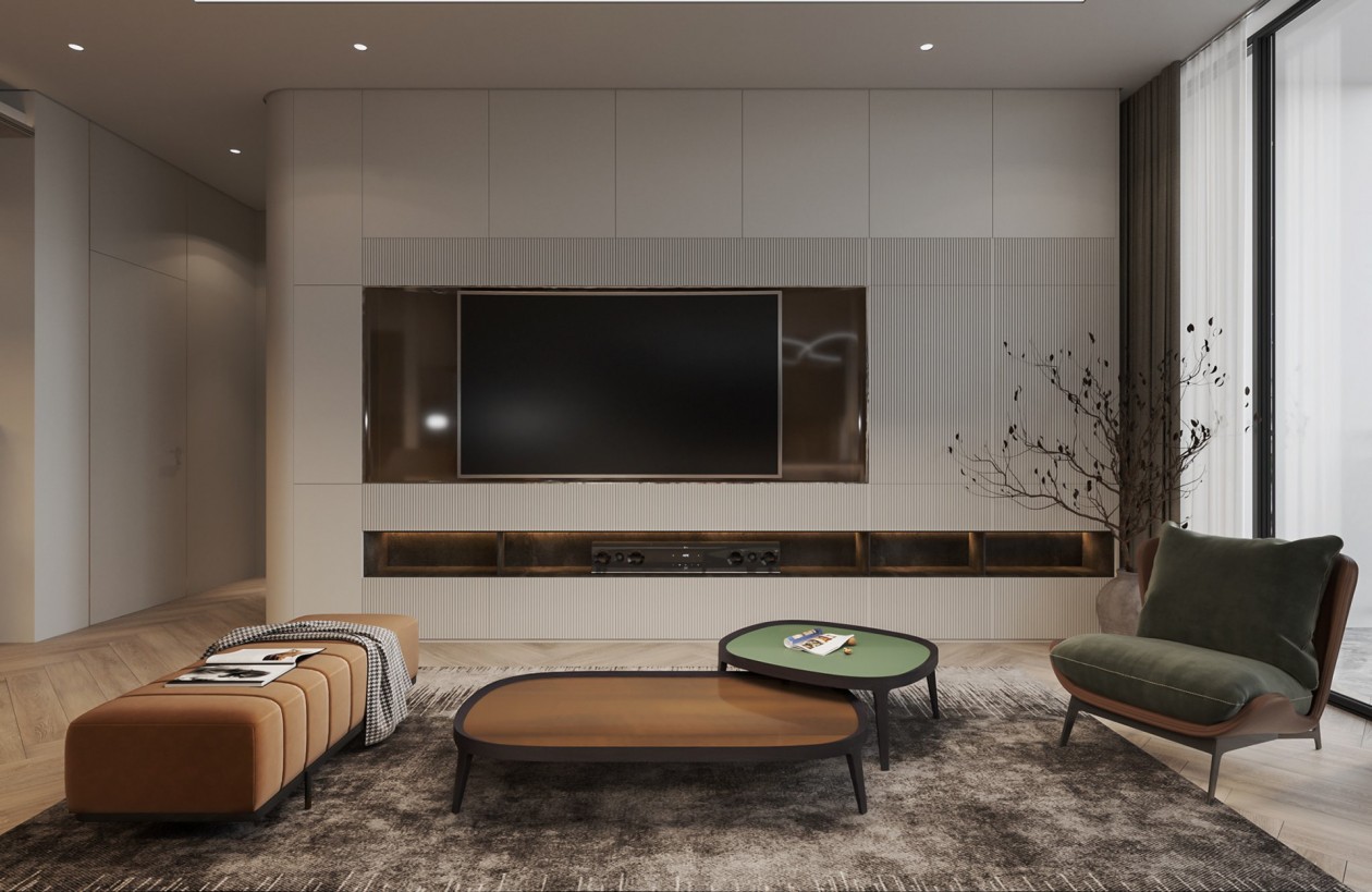 现代暖色系空间设计-1