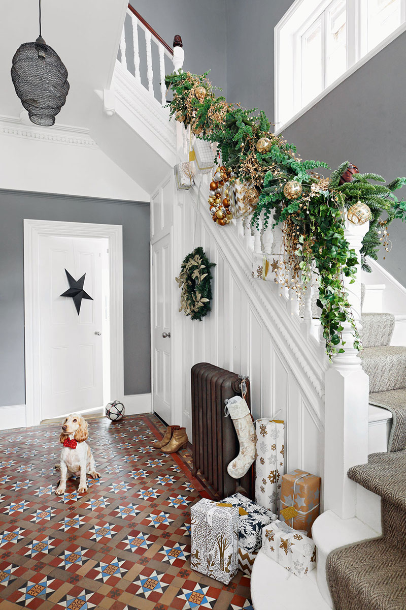 伦敦奇幻圣诞宅，创意绿植装点别样空间-2