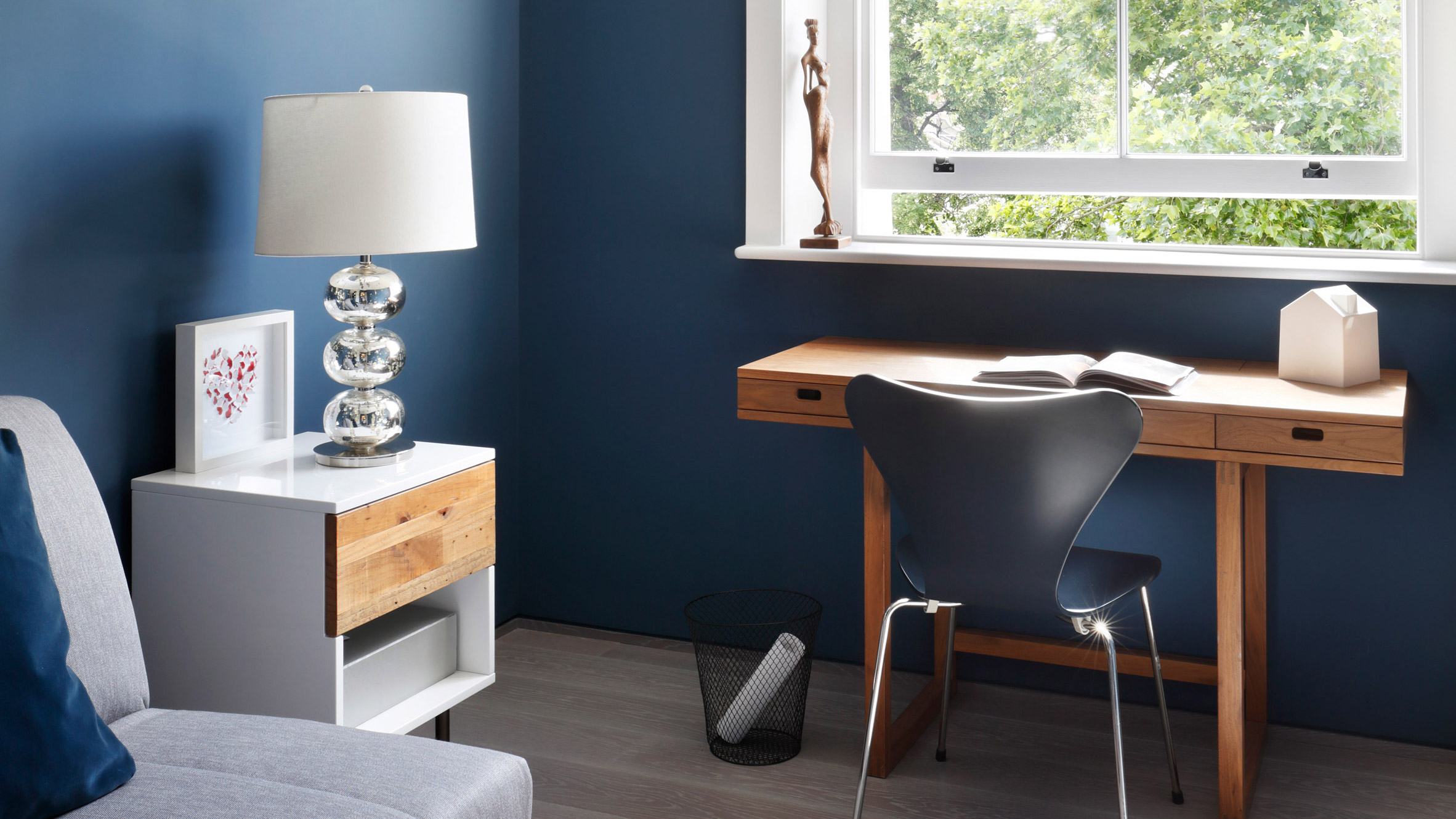 MWAI uses pale grey tones in west London flat renovation for two design enthusiasts-0