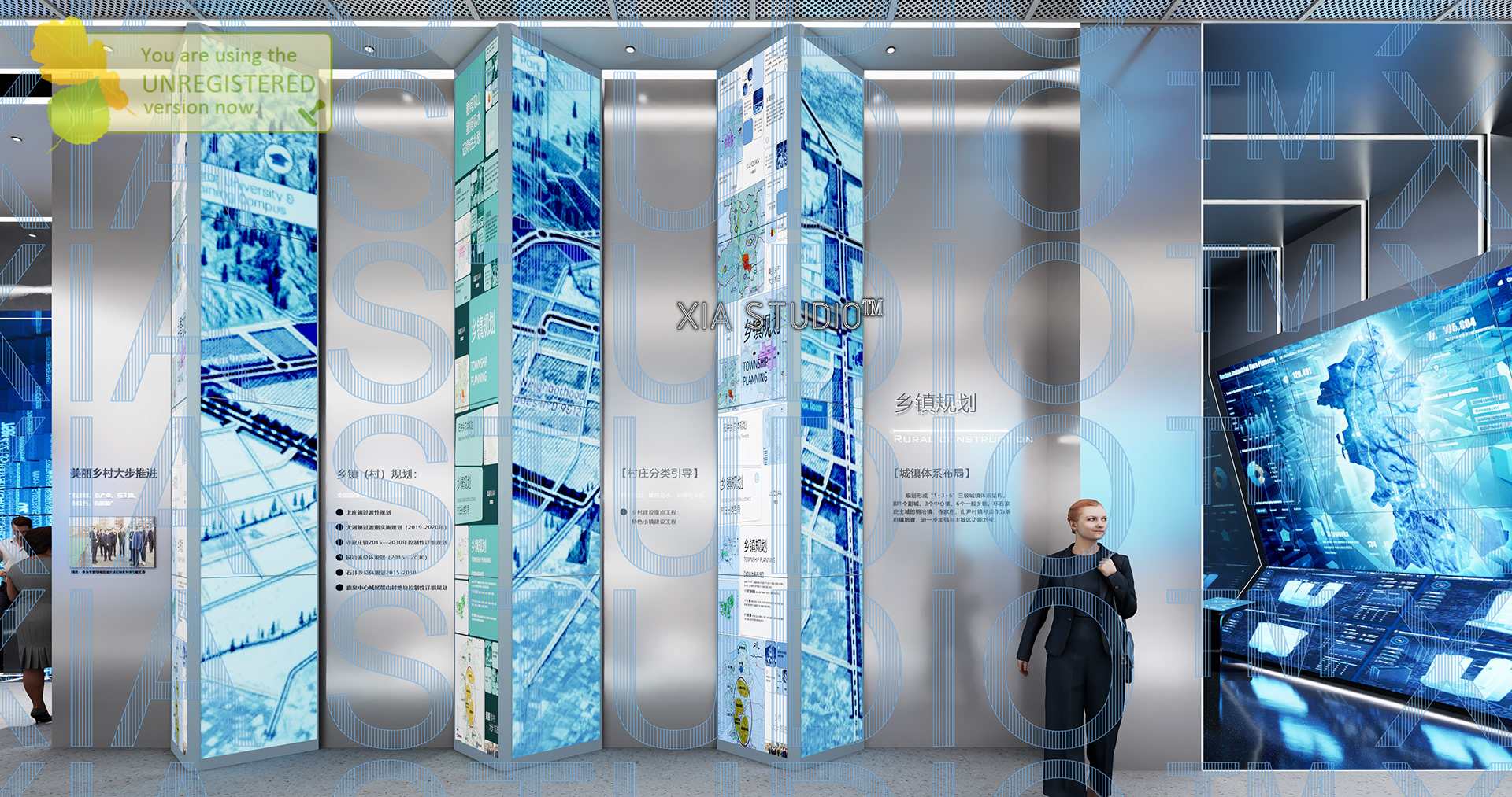 某城区规划展厅设计-3