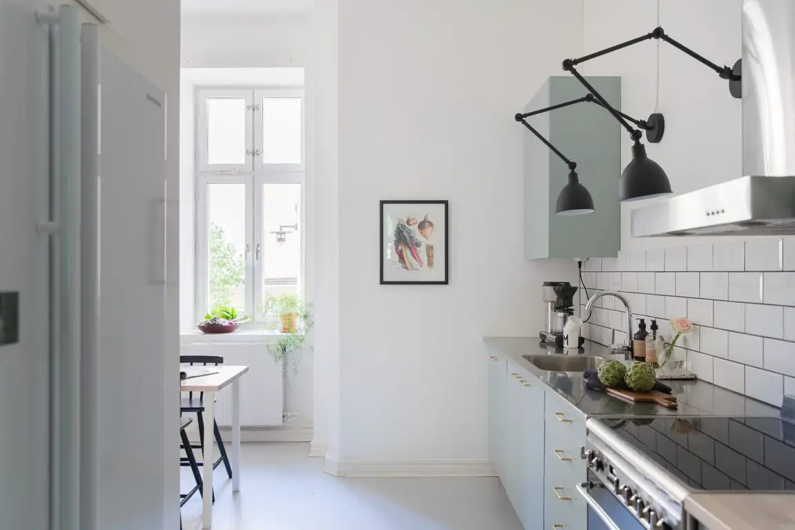 瑞典北欧风公寓 | 粉蓝配色的清新魅力-5